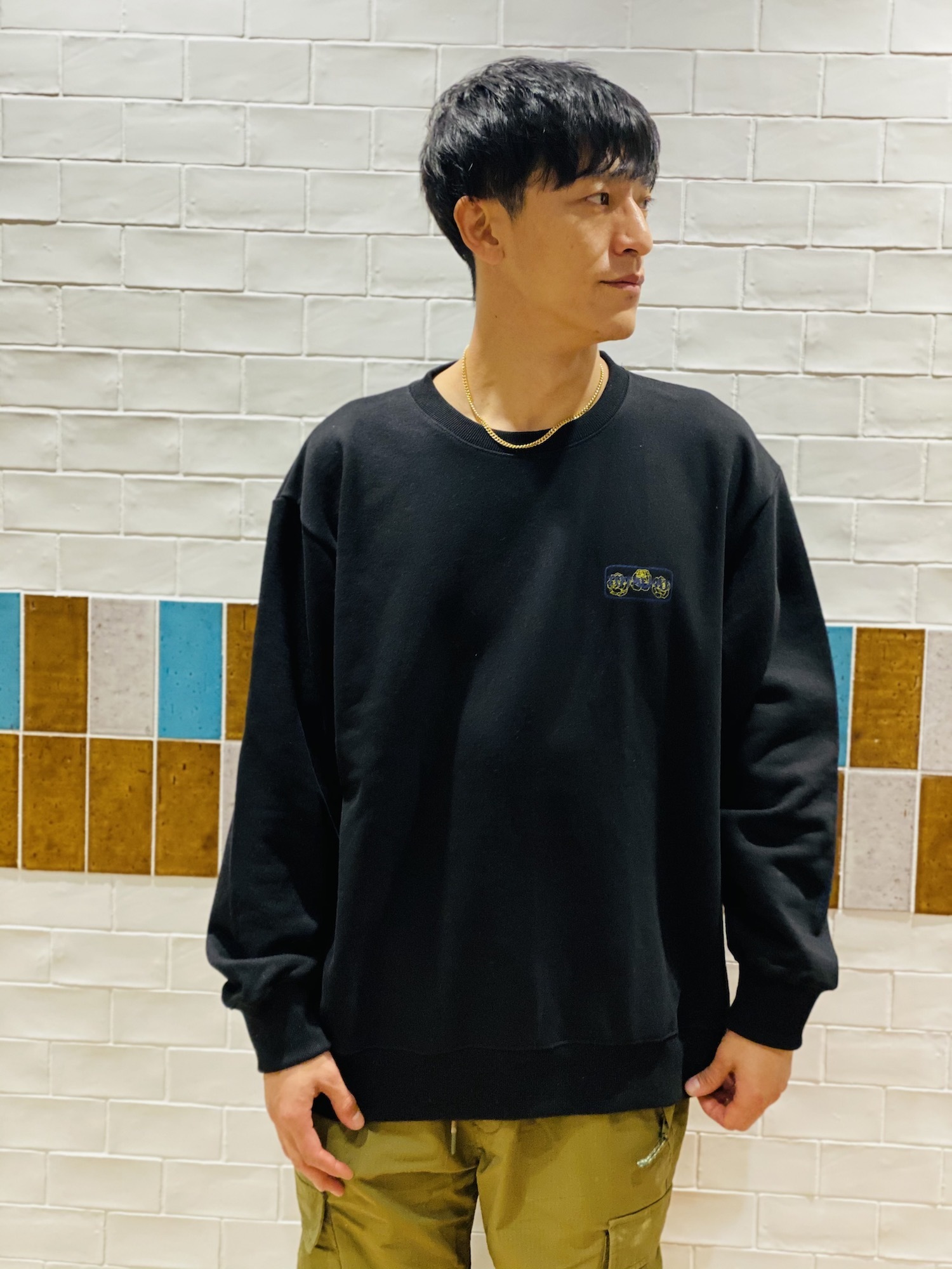 【SALE】オーバーサイズスウェットシャツ(ブラック)