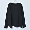 Boat Neck Long Sleeve Tee (black)