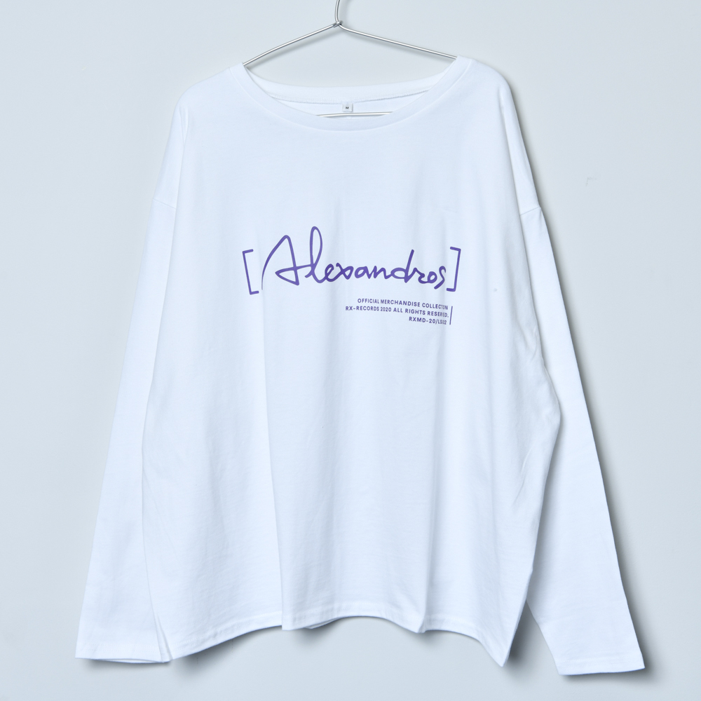 Boat Neck Long Sleeve Tee (white)