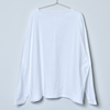 Boat Neck Long Sleeve Tee (white)
