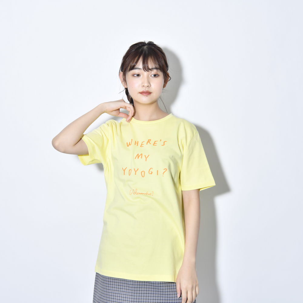 Where's My Yoyogi? LOGO TEE(LIGHT_YELLOW)