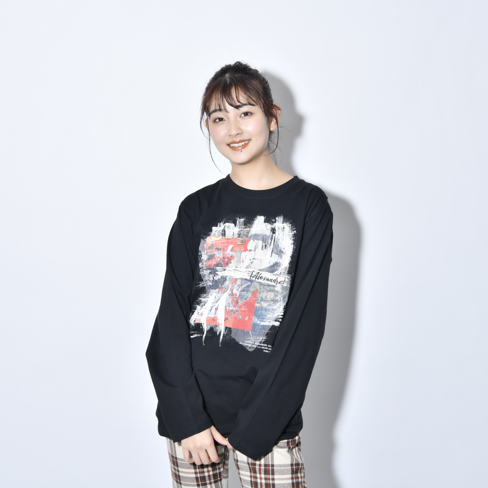 Fluid Motion Long Sleeve Tee(BLACK)