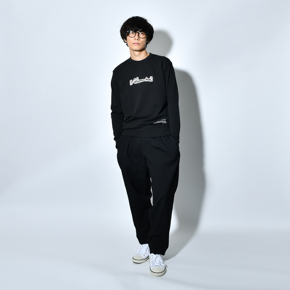 Patch Sweat Shirt(BLACK)