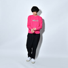 Patch Sweat Shirt(FLAMINGO_PINK)