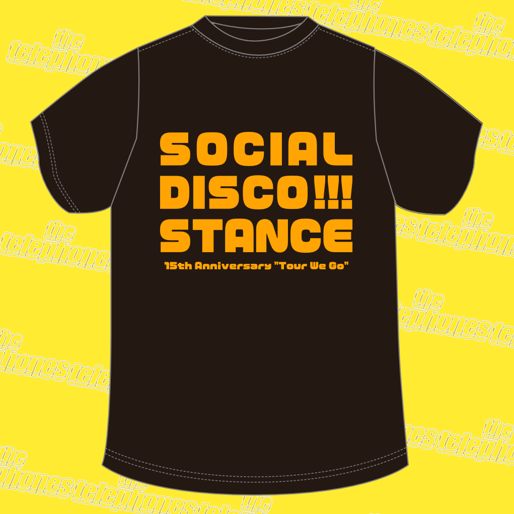 SOCIAL DISCO STANCE Tシャツ(スミ)