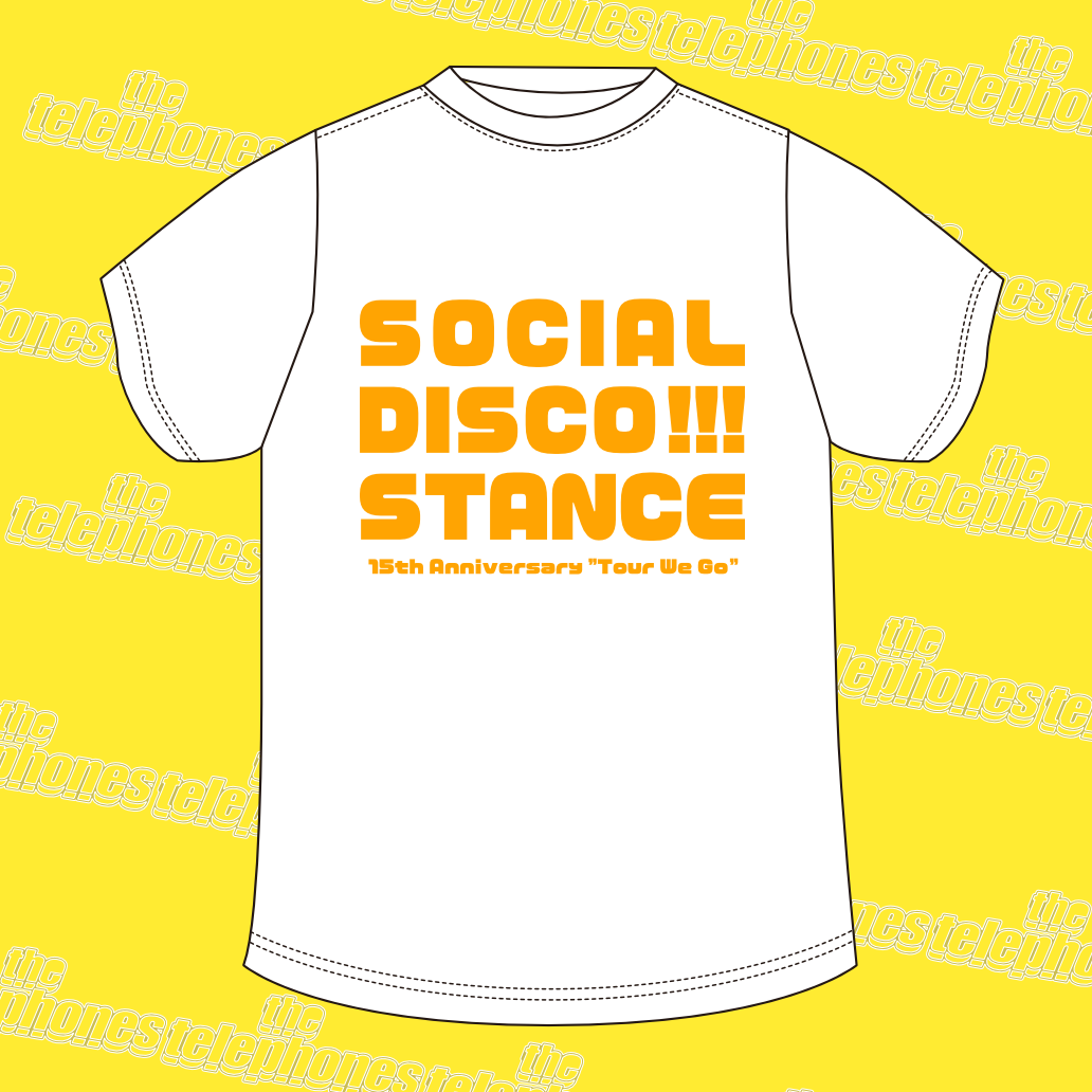 SOCIAL DISCO STANCE Tシャツ(ホワイト)