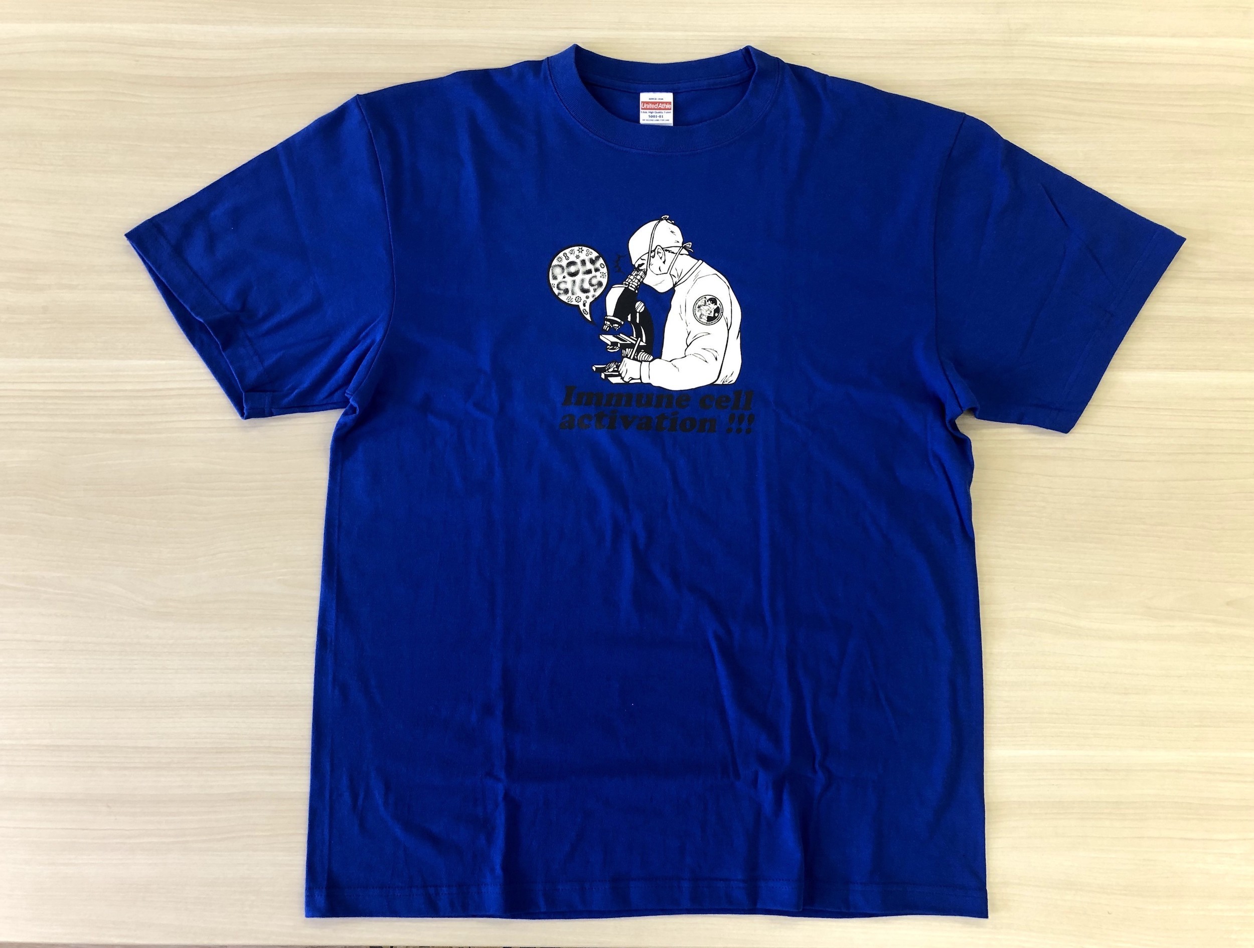 免疫細胞活性化tシャツ ロイヤルブルー Polysics Ukfc Online Shop
