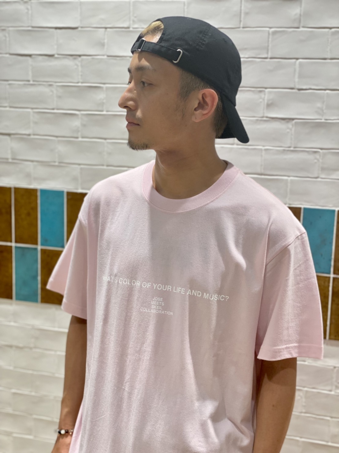 【 受注生産 】Jose生誕記念Tシャツ「Jose×SKEIL special collaboration」(ライトピンク)